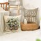 Bless Our Home Farmhouse Eucalyptus Leaves Throw Pillow Covers, 18 x 18 Inch Truck Home Sweet Home Cushion Case Decorations Set of 4